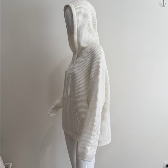 Banana Republic Hoodie Sweater Rib Knit Alpaca Wool Blend - Picture 8 of 11